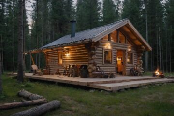 Leave the City for the Countryside Building a Cabin: Off-Grid Living Freedom of Nature