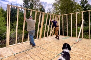 Building A Simple Affordable Off Grid Cabin: Wall Framing, Subfloor, Insulation