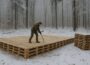 I’m Building a Free Pallet House in 129 Days in the Forest