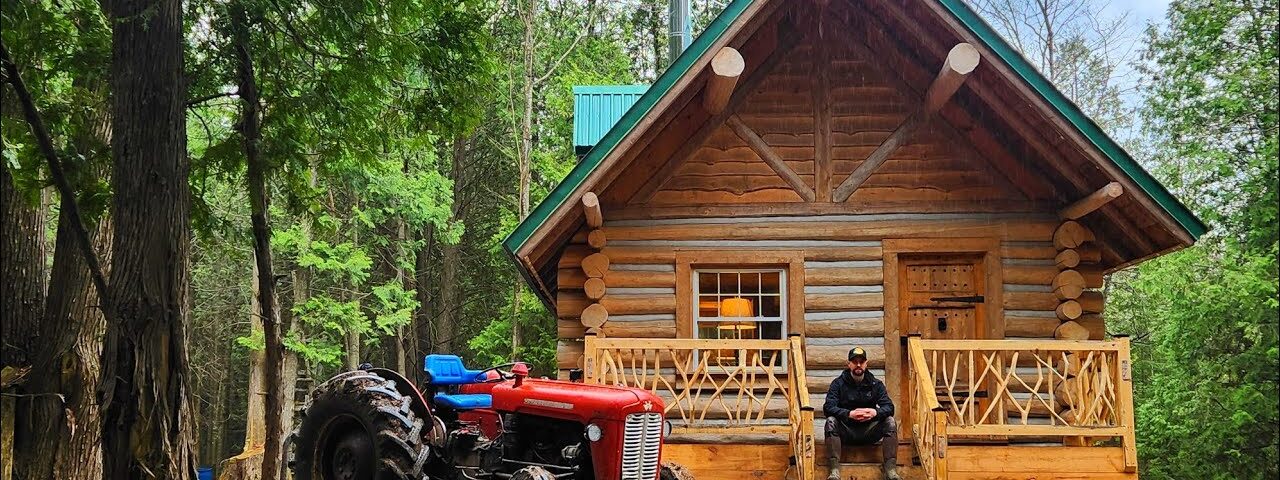 A Decade of Building in the Canadian Wilderness- Off-Grid Log Cabin!