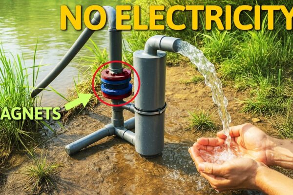 How to Make a PVC Pipe Cyclonic Water Pump That Works with Magnets