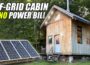 Cheap & Simple Off Grid Cabin Solar Set Up – Anyone Can Do This!