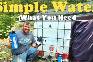 Off Grid Shower Gets Water! Simple Off Grid Water System- Remote Cozy Cabin