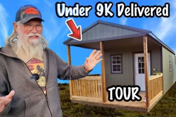 INSIDE My Finished TINY House SHED, Under 9K Delivered!
