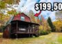 Off Grid Log Cabin on 5 Acres in New Hampshire – 9K! 🔥