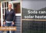 Heating Seattle backyard studio with soda cans as solar panels