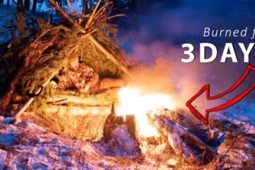 Lost in the Wilderness – How to NOT Freeze to Death! Winter Survival & Bushcraft (No Tent or Bag)