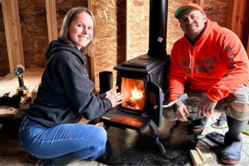IT’S Getting HOT in the OFF GRID FOREST CABIN | Installing the US 900 Sq Ft Log Wood Stove & Chimney