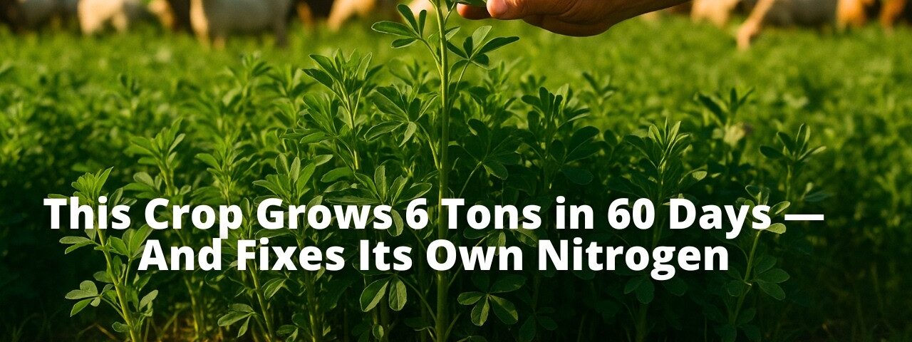 This Crop Grows 6 Tons in 60 Days — And Fixes Its Own Nitrogen