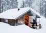 Winter Cabin Hidden in Deep Snow – Living Off the Grid in a Frozen Forest