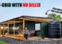 Living On Rainwater & Solar Power In This OFF-GRID Container Home!